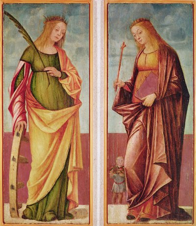 St. Katharina von Alexandria und St. Paraceve oder Veneranda von Vittore Carpaccio